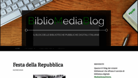 What Bibliomediablog.com website looked like in 2020 (3 years ago)