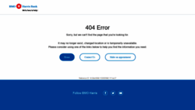 What Bmoharris.com website looked like in 2020 (3 years ago)