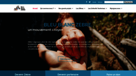 What Bleublanczebre.fr website looked like in 2020 (3 years ago)