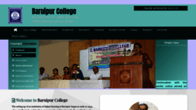 What Baruipurcollege.ac.in website looked like in 2020 (3 years ago)