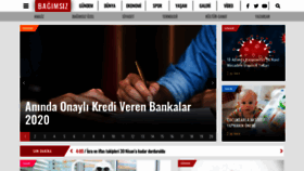 What Bagimsizgazete.com website looked like in 2020 (3 years ago)
