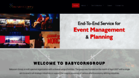 What Babycorngroup.com website looked like in 2020 (3 years ago)