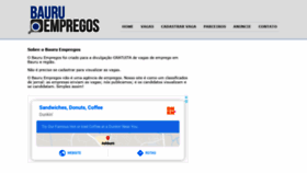 What Bauruempregos.com.br website looked like in 2020 (3 years ago)