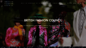 What Britishfashioncouncil.co.uk website looked like in 2020 (3 years ago)