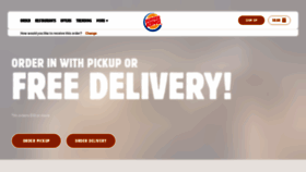 What Burgerking.com website looked like in 2020 (3 years ago)