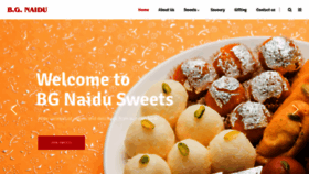 What Bgnaidusweets.com website looked like in 2020 (5 years ago)