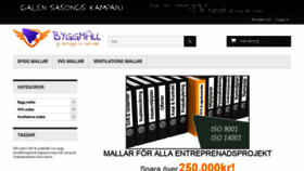 What Byggmall.se website looked like in 2020 (4 years ago)
