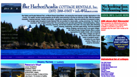 What Barharboracadiacottagerentals.com website looked like in 2020 (3 years ago)