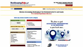 What Bookkeepinghelp.com website looked like in 2020 (3 years ago)
