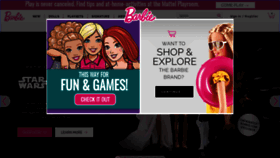 What Barbie.org website looked like in 2020 (3 years ago)