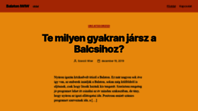 What Balatoniwiw.hu website looked like in 2020 (3 years ago)