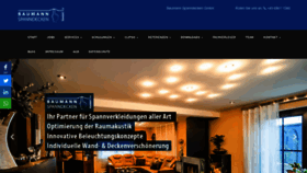 What Baumann-spanndecken.de website looked like in 2020 (3 years ago)