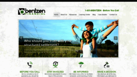 What Bentzenfinancial.com website looked like in 2020 (3 years ago)