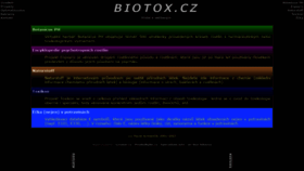 What Biotox.cz website looked like in 2020 (3 years ago)