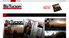 What Biztucson.com website looked like in 2020 (3 years ago)