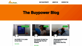 What Blog.buypower.ng website looked like in 2020 (3 years ago)