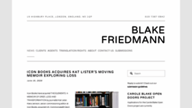 What Blakefriedmann.co.uk website looked like in 2020 (3 years ago)