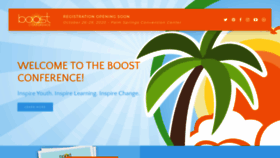 What Boostconference.org website looked like in 2020 (3 years ago)
