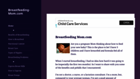 What Breastfeeding-mom.com website looked like in 2020 (3 years ago)