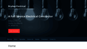 What Brydenelectrical.com website looked like in 2020 (3 years ago)
