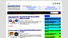 What Biayakuliah.web.id website looked like in 2020 (3 years ago)