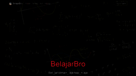 What Belajarbro.id website looked like in 2020 (3 years ago)