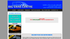 What Bigvanscentre.co.uk website looked like in 2020 (3 years ago)