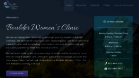 What Boulderwomensclinic.net website looked like in 2020 (3 years ago)