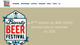 What Biarritzbeerfestival.fr website looked like in 2020 (3 years ago)