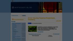 What Biomedizin-blog.de website looked like in 2020 (3 years ago)