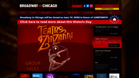 What Broadwayinchicago.com website looked like in 2020 (3 years ago)