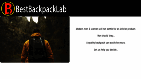 What Bestbackpacklab.com website looked like in 2020 (3 years ago)
