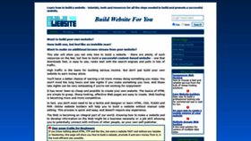 What Buildwebsite4u.com website looked like in 2020 (3 years ago)