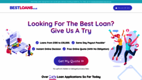 What Bestloans.co.uk website looked like in 2020 (3 years ago)