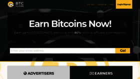 What Btcclicks.com website looked like in 2020 (3 years ago)