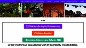 What Blissfest.org website looked like in 2020 (3 years ago)