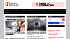 What Besplatniobrasci.com website looked like in 2020 (3 years ago)