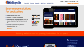 What Bibliopolis.com website looked like in 2020 (3 years ago)
