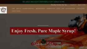 What Baconfarmmaple.com website looked like in 2020 (3 years ago)