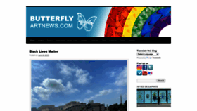 What Butterflyartnews.com website looked like in 2020 (3 years ago)
