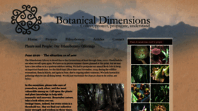 What Botanicaldimensions.org website looked like in 2020 (3 years ago)