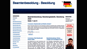 What Beamtenbesoldung.org website looked like in 2020 (3 years ago)