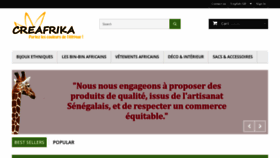 What Bijoux-creafrika.com website looked like in 2020 (3 years ago)