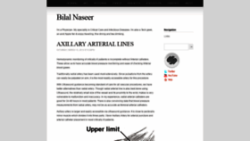 What Bilalnaseer.com website looked like in 2020 (3 years ago)