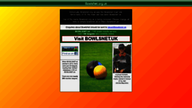 What Bowlsnet.org.uk website looked like in 2020 (3 years ago)