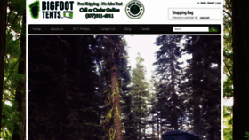 What Bigfoottents.com website looked like in 2020 (3 years ago)