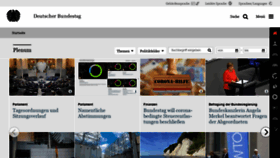 What Bundestag.de website looked like in 2020 (5 years ago)