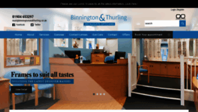 What Binningtonandthurling.co.uk website looked like in 2020 (3 years ago)