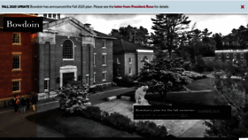 What Bowdoin.edu website looked like in 2020 (5 years ago)