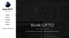 What Burakciftci.com website looked like in 2020 (5 years ago)